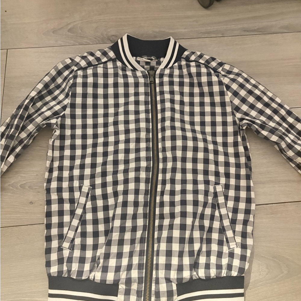 Meronas Black and White Checkered Jacket